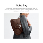 Coach Women’s Soho Bag – Regenerative Glovetanned Leather Flap Crossbody Handbag