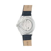 Orient Men’s Bambino Open Heart Automatic Dress Watch – 40.5mm Stainless Steel Case, Leather Strap