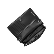 Michael Kors Jet Set Charm Small Phone Crossbody Bag – Silver-tone Hardware / Black