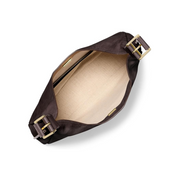 Michael Kors Nolita Large Hobo Shoulder Bag – Gold-tone Hardware / Chocolate
