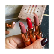 Charlotte Tilbury Iconic Mini Lip Trio – Bestselling Mini Lipstick Gift Set
