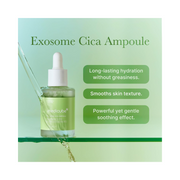 medicube Exosome Cica Tea Tree Ampoule – Soothing Serum for Sensitive Skin with Centella Asiatica & Tea Tree | Redness Relief, Breakout Care, Hydrating Korean Skincare | 30ml