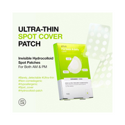 ANUA Ultra-Thin Spot Cover Patch – Invisible Hydrocolloid Acne Patches with Centella & Ceramides for Clear, Calm Skin | 2 Sizes, Non-Irritating, 75 Patches