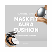 TIRTIR Mask Fit Aura Silver Cushion Foundation – Semi-Glow Finish, Natural Coverage, Hydrating & Lightweight Korean Foundation (#23N Sand, 0.63 Fl Oz)