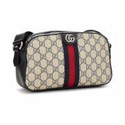 Gucci Pre-Loved Ophidia Shoulder Bag – Navy GG Supreme Canvas, Vintage-Inspired Luxury