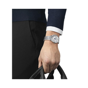 Tissot Carson Premium Gent Moonphase Men’s Swiss Quartz Watch – Stainless Steel, Grey Dial (T1224231103300)