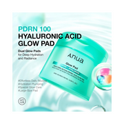 ANUA PDRN 100 Hyaluronic Acid Pad – Dual-Sided Hydrating & Exfoliating Toner Pads with Peptides & Collagen for Plump, Radiant Skin | Korean Skincare, 60 Pads