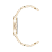 Nine West Women’s Rubberized Bracelet Watch NW/3094 – Green & Gold, Quartz Movement