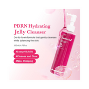 Medicube PDRN Jelly to Foam Cleanser – Low pH Daily Hydrating Face Wash with PDRN, Collagen & LHA – Gentle Exfoliating Pore Care for Balanced, Radiant Skin – Korean Skincare – 200 ml