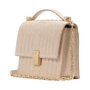 Kate Spade New York Deco Leather Flap Chain Crossbody – Quilted Luxury Shoulder Bag