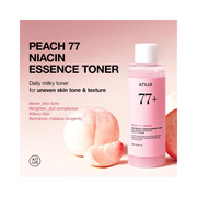 ANUA Peach 77 Niacin Essence Toner – Brightening Facial Toner with Niacinamide, Panthenol & Ceramides for Radiant, Glass Skin | Korean Skincare, 250ml