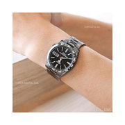 Seiko 5 Men’s Automatic Watch – SNKE03 Stainless Steel, Day-Date, Skeleton Caseback, 36mm