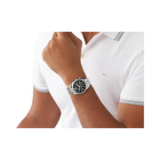 Michael Kors Lexington Men’s Chronograph Watch – Stainless Steel Bracelet, Black Dial | 44mm Quartz Movement