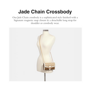 Coach Signature Blocking Exotic Mix Jade Chain Crossbody – Snake Embossed Leather, Sophisticated Compact Design