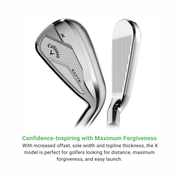 Callaway Golf Elyte X Iron Set – Graphite Shaft, Regular Flex, 5–PW, AW, Right-Handed