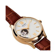 Orient Women’s RN-AG0728S Automatic Open Heart Watch – White Dial, Mechanical Japanese Movement