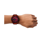 Diesel Mr. Daddy Slim Men's Watch – 54mm Multi-Movement Red Stainless Steel Chronograph (DZ7491)