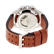 Hamilton Khaki Aviation X-Wind Auto Chronograph – Swiss Made, 44mm Stainless Steel Case, Black Dial, Brown Leather Strap