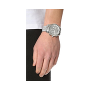 Michael Kors Men's Lexington Silver-Tone Watch MK8405 – Chronograph Quartz, 44mm