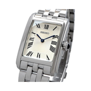 Seiko SWR083P1 Ladies Quartz Watch – White Dial, Stainless Steel, Hardlex Crystal, 5ATM Water Resistant