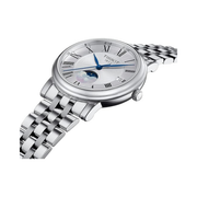 Tissot Carson Premium Lady Moonphase 32mm Swiss Quartz Watch – Stainless Steel, Grey Dial