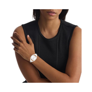 Calvin Klein CK Elation Women’s Quartz Watch – Minimalistic Two-Tone Bangle Timepiece