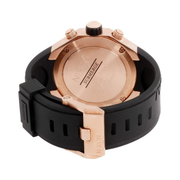 Nixon Test The Steelcat Men’s Watch – Gold Tone, Stainless Steel Case, Silicone Strap, One Size