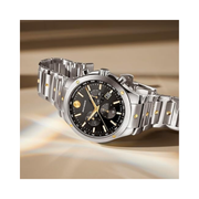 Movado SE Men’s Sport Watch | Swiss Quartz Chronograph, 42mm Stainless Steel Bracelet, Black Sunray Dial