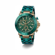 GUESS Green Chronograph Men’s Watch | Stainless Steel Case & Multifunction Dial