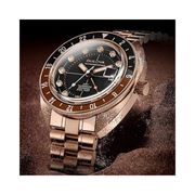 Bulova Oceanographer GMT Automatic Rose Gold Stainless Steel Watch – 41mm