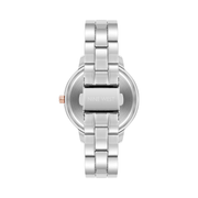 Nine West Women’s Crystal Accented Bracelet Watch – Elegant Grey, Rose Gold & White Options