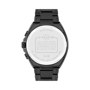 Coach Jackson Men's 45mm Chronograph Watch – Black Ionic-Plated Bracelet with Date Window