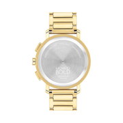 Movado Bold Evolution 2.0 Men's Watch – 42mm Swiss Quartz, Stainless Steel Bracelet, Gold Plated, 3 ATM Water Resistance