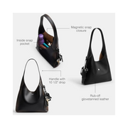 Coach Brooklyn 28 Mixed Leather Messenger Bag – Signature Canvas & Calf Leather in Black Brown