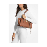 Michael Kors Hamilton Small Shoulder Tote with Charm – Urbino Leather & Signature Canvas