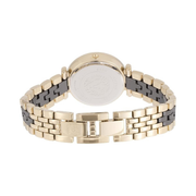 Anne Klein Women's Genuine Diamond Ceramic Bracelet Watch – Black & Gold, 30mm