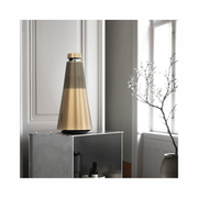 Bang & Olufsen Beosound 2 (3rd Gen) Multiroom Wi-Fi Speaker – 360° Stereo, Gold Tone, App-Controlled