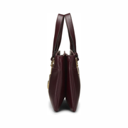 Gucci Pre-Loved Arli Shoulder Bag – Burgundy Leather with GG Hardware