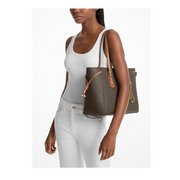 Michael Kors Voyager Medium Tote – Signature Canvas Carryall with Gold-Tone Hardware