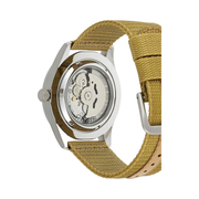 Seiko 5 SNZG07J1 Men’s Automatic Watch – Beige Dial, 42 mm Stainless Steel, 7S36 Movement, 100m Water Resistance