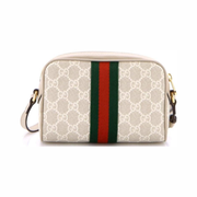 Gucci Pre-Loved Ophidia Shoulder Bag – Mini GG Coated Canvas, Neutral