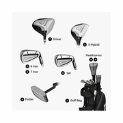 Callaway Golf Men's Strata Intro Complete 9-Piece Set (Regular Flex, Right Hand, Steel Shaft) – Gray