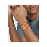 Movado Face Chronograph Watch – 43mm Swiss Quartz, Vegan Leather Strap, Minimalist Luxury Unisex Timepiece