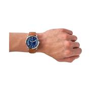 Fossil Men’s Copeland Quartz Stainless Steel & Leather Watch