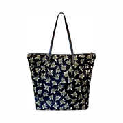 Prada Frankenstein Print Black Nylon Shopping Tote Bag – Model 1BG189