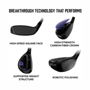 PXG Black Ops Hybrid Golf Club – 22° Loft | Right Hand | Senior Flex | Graphite Shaft | High MOI Forgiveness & Distance