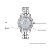 Citizen Women’s Eco-Drive Dress Classic Crystal Watch – Mother of Pearl Dial