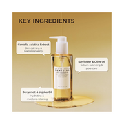 SKIN1004 Madagascar Centella Light Cleansing Oil – Gentle Korean Facial Cleanser with Centella Asiatica (200ml / 6.76 fl.oz)