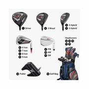 Callaway Golf XR Complete Set (Blue/Red, Right Hand, Regular Flex, Graphite Shafts)