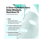 ANUA PDRN Hyaluronic Acid Capsule 100 Serum Mask – Hydrating Korean Sheet Mask for Glass Skin, Salmon PDRN & Collagen (10EA)